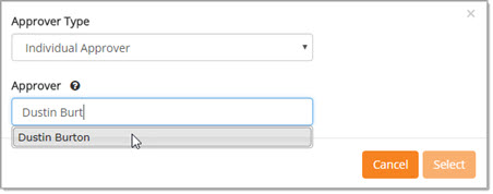 Select Approver